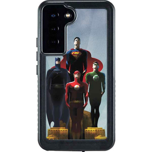 Justice League Standing Pose Team Galaxy S24 Plus Waterproof Case