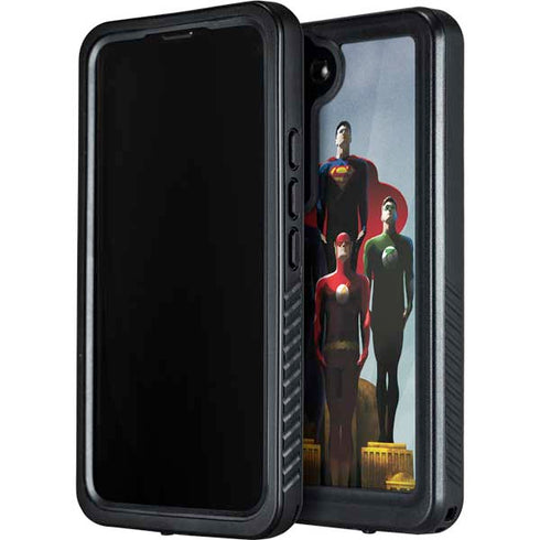 Justice League Standing Pose Team Galaxy S24 Plus Waterproof Case