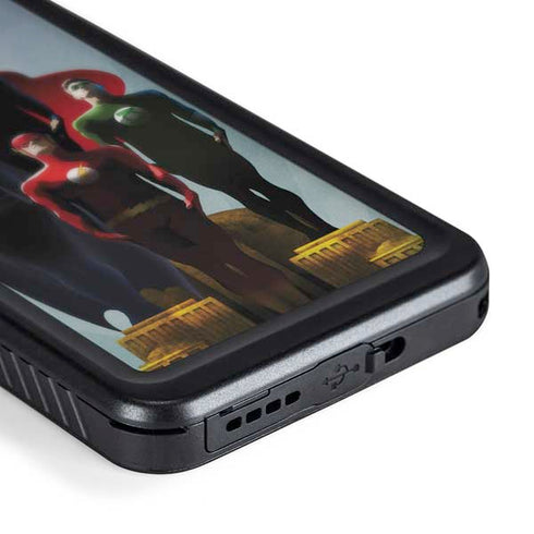Justice League Standing Pose Team Galaxy S24 Plus Waterproof Case