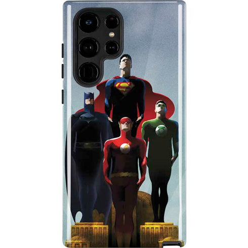 Justice League Standing Pose Team Galaxy S25 Ultra Impact Case