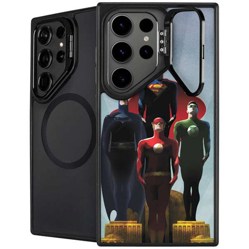 Justice League Standing Pose Team Galaxy S25 Ultra Kickstand Case