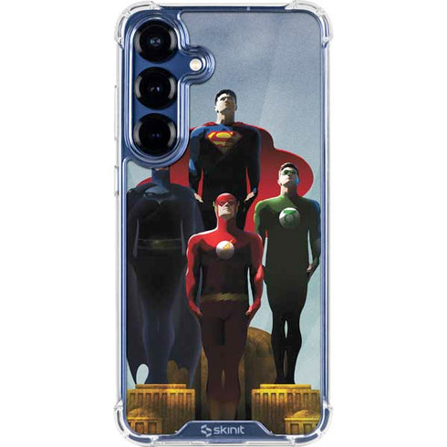 Justice League Standing Pose Team Galaxy S25 Plus Clear Case