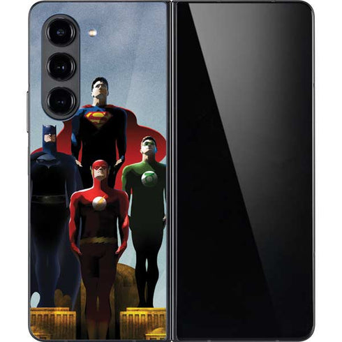 Justice League Standing Pose Team Galaxy Z Fold5 5G Skin