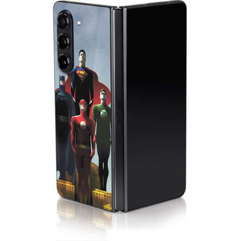 Justice League Standing Pose Team Galaxy Z Fold5 5G Skin