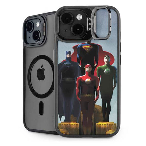 Justice League Standing Pose Team iPhone 14 Kickstand Case