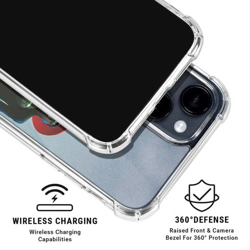 Justice League Standing Pose Team iPhone 15 Clear Case