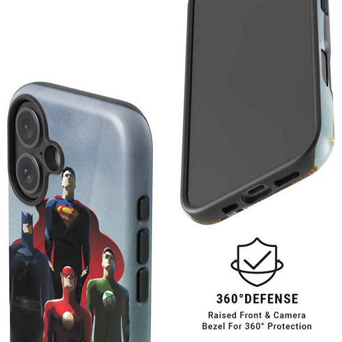 Justice League Standing Pose Team iPhone 16 Magsafe Impact Case