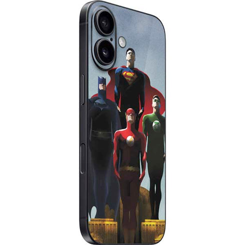 Justice League Standing Pose Team iPhone 16 Plus Skin