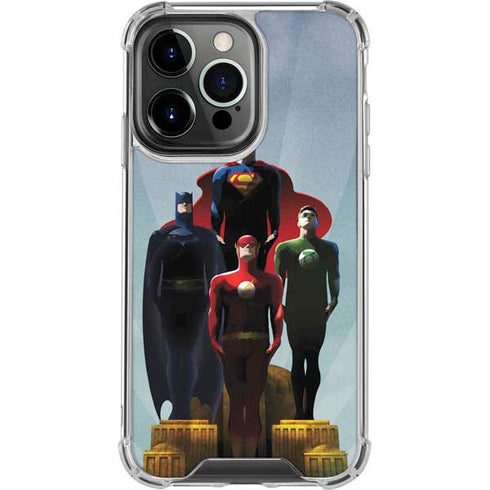Justice League Standing Pose Team iPhone 16 Pro Clear Case