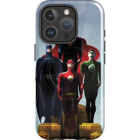 Justice League Standing Pose Team iPhone 16 Pro Magsafe Impact Case