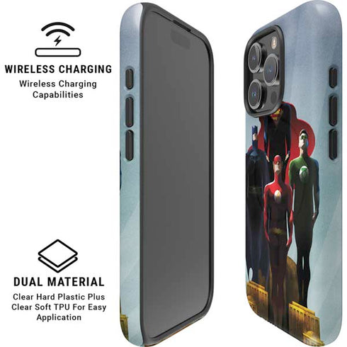 Justice League Standing Pose Team iPhone 16 Pro Magsafe Impact Case