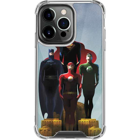 Justice League Standing Pose Team iPhone 16 Pro Max Clear Case
