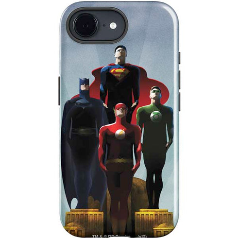 Justice League Standing Pose Team iPhone 16e Impact Case
