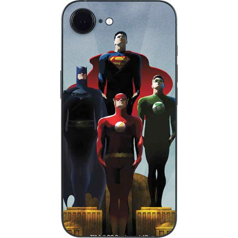 Justice League Standing Pose Team iPhone 16e Skin