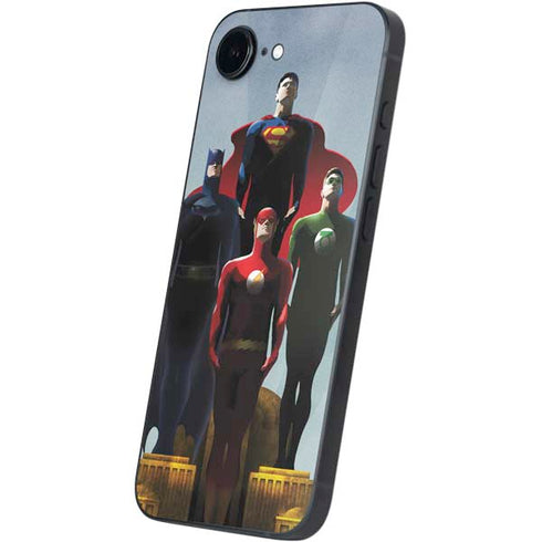 Justice League Standing Pose Team iPhone 16e Skin