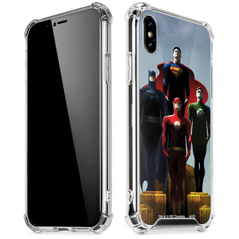 Justice League Standing Pose Team iPhone X/XS Clear Case