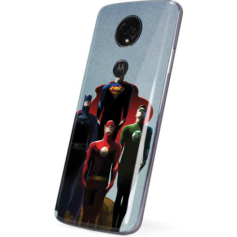 Justice League Standing Pose Team Moto E5 Plus Skin