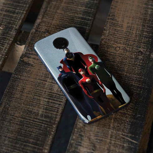 Justice League Standing Pose Team Moto E5 Plus Skin