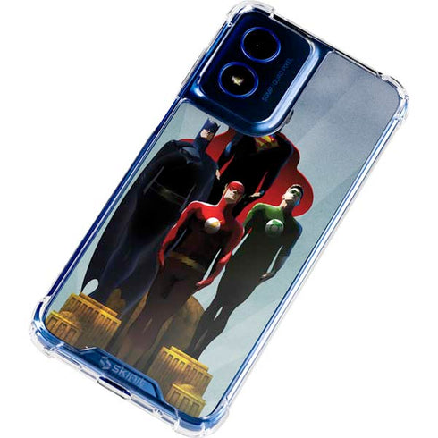 Justice League Standing Pose Team Moto G 5G (2024) Clear Case