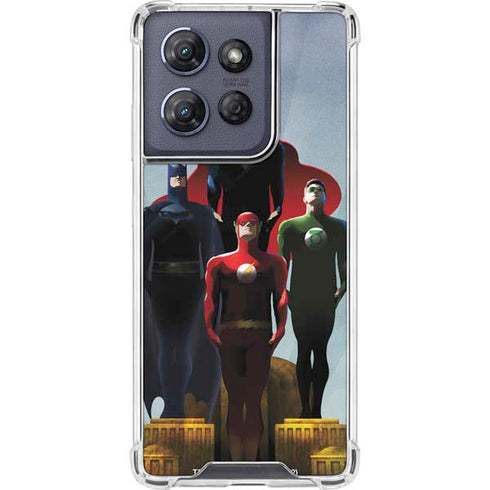 Justice League Standing Pose Team Moto G Power 5G (2025) Clear Case