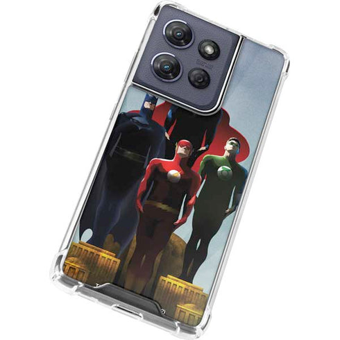 Justice League Standing Pose Team Moto G Power 5G (2025) Clear Case