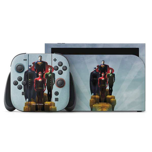 Justice League Standing Pose Team Nintendo Skins