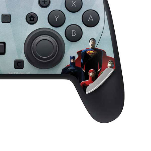 Justice League Standing Pose Team Nintendo Switch 2 (2025) Pro Controller Skin