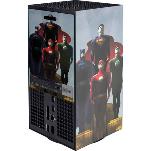 Justice League Standing Pose Team XBox Series X Digital Edition Console Skin