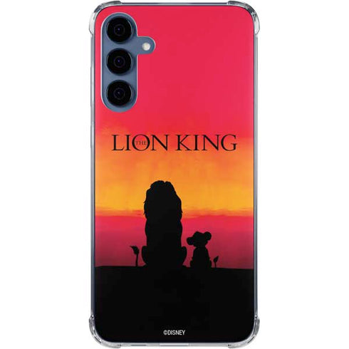 Disney The Lion King Movie Poster Art Galaxy A35 5G Clear Case