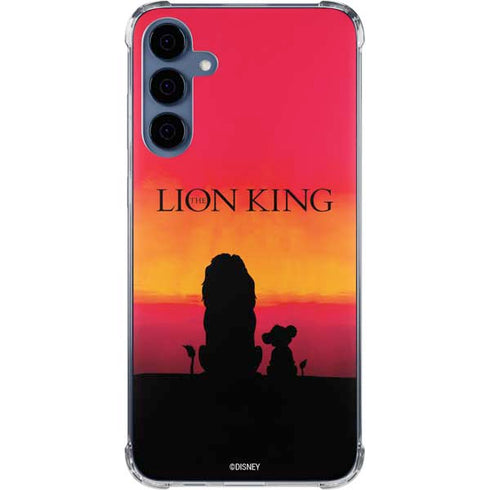 Disney The Lion King Movie Poster Art Galaxy A55 5G Clear Case