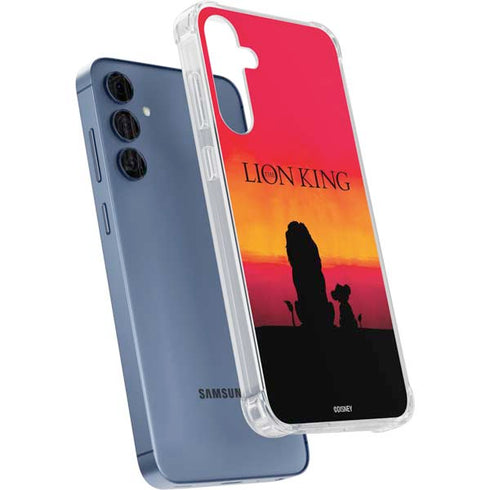 Disney The Lion King Movie Poster Art Galaxy A55 5G Clear Case