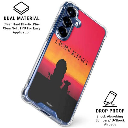 Disney The Lion King Movie Poster Art Galaxy S25 Plus Clear Case