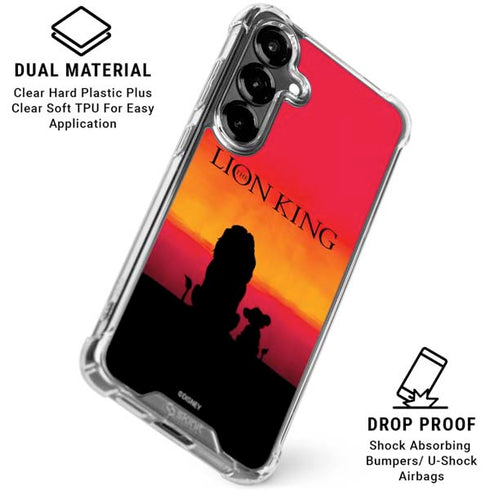 Disney The Lion King Movie Poster Art Galaxy S26 Plus Clear Case