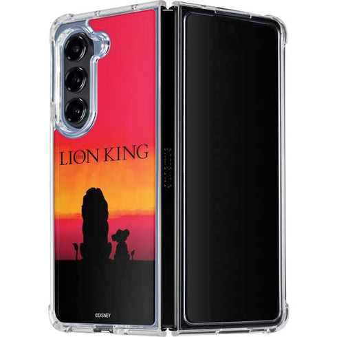 Disney The Lion King Movie Poster Art Galaxy Z Fold5 5G Clear Case
