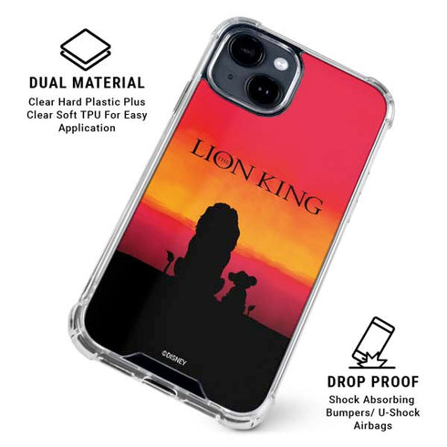 Disney The Lion King Movie Poster Art iPhone 15 Clear Case