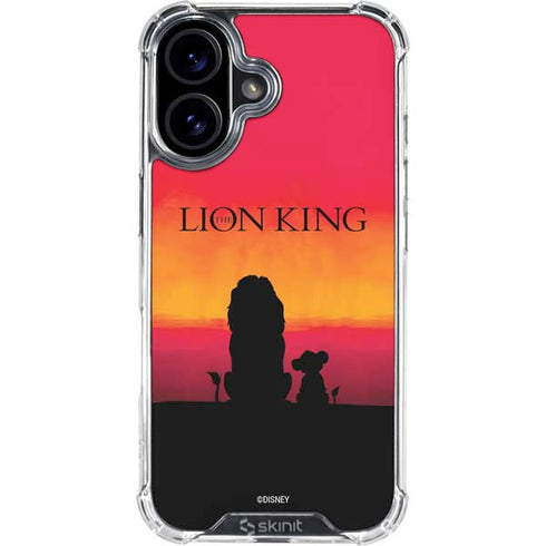 Disney The Lion King Movie Poster Art iPhone 16 Clear Case