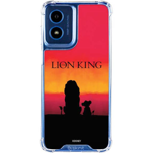 Disney The Lion King Movie Poster Art Moto G 5G (2024) Clear Case