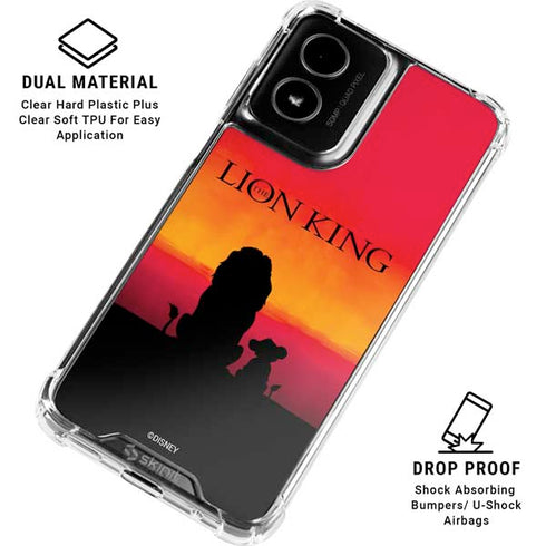 Disney The Lion King Movie Poster Art Moto G Power 5G (2024) Clear Case