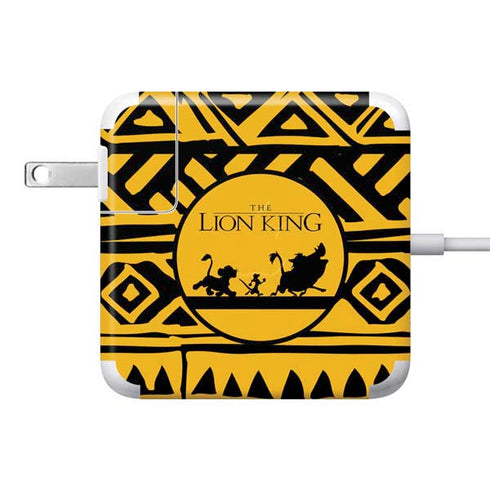 Disney The Lion King Simba Timon and Pumba Tribal Print 85W Power Adapter (15 and 17 inch MacBook Pro Charger) Skin