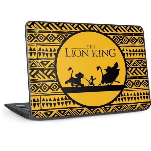 Disney The Lion King Simba Timon and Pumba Tribal Print HP Chromebook Skin