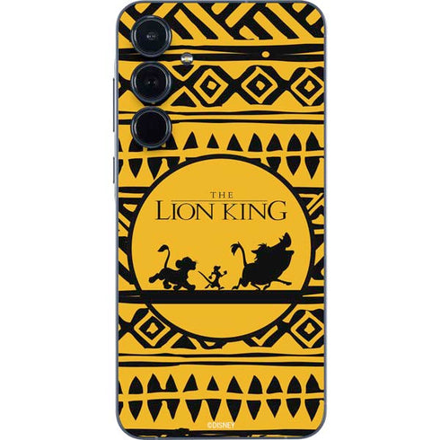 Disney The Lion King Simba Timon and Pumba Tribal Print Galaxy A35 5G Skin