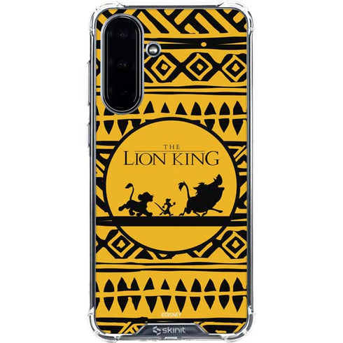 Disney The Lion King Simba Timon and Pumba Tribal Print Galaxy A36 5G Clear Case