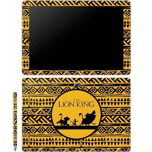 Disney The Lion King Simba Timon and Pumba Tribal Print Galaxy Book 12in Skin