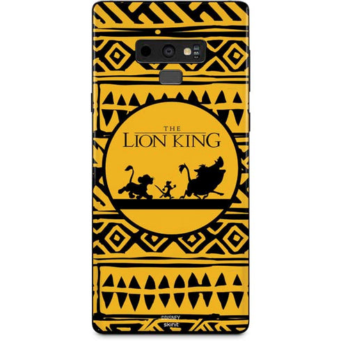 Disney The Lion King Simba Timon and Pumba Tribal Print Galaxy Note 9 Skin