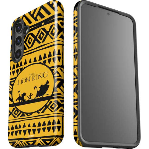 Disney The Lion King Simba Timon and Pumba Tribal Print Galaxy S25 Plus Impact Case