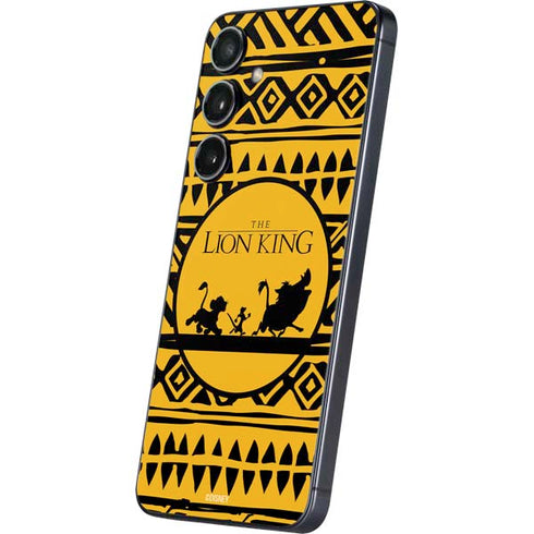 Disney The Lion King Simba Timon and Pumba Tribal Print Galaxy S25 Skin