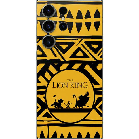 Disney The Lion King Simba Timon and Pumba Tribal Print Galaxy S25 Ultra Skin