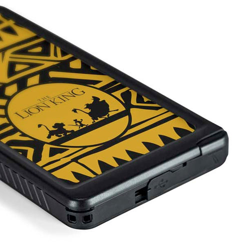 Disney The Lion King Simba Timon and Pumba Tribal Print Galaxy S24 Ultra Waterproof Case