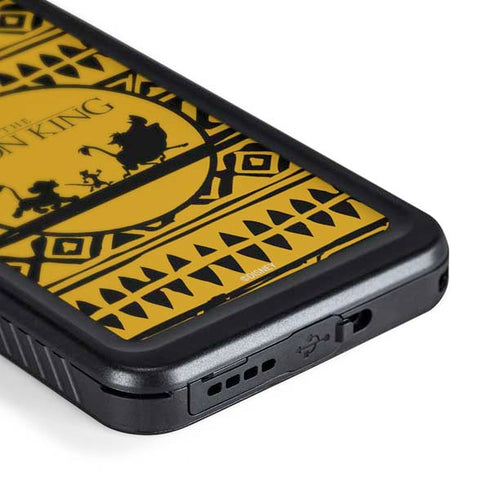 Disney The Lion King Simba Timon and Pumba Tribal Print Galaxy S24 Waterproof Case
