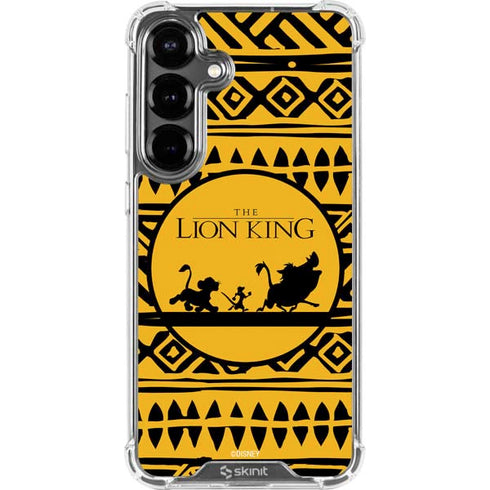 Disney The Lion King Simba Timon and Pumba Tribal Print Galaxy S26 Clear Case